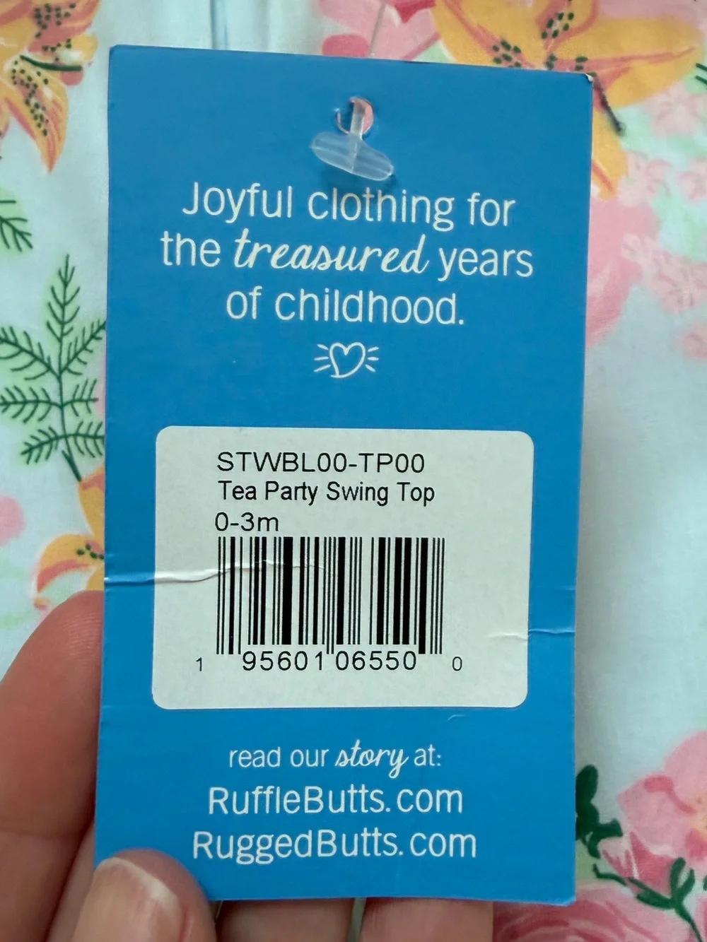 NWT RuffleButts Cottage Tea Time Cotton Swing Top & Woven Bloomers Set Girl 0-3M